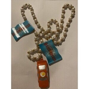 krewe of daisy dukes Mardi Gras beads car Rare Flag Necklace Costume Festival M2